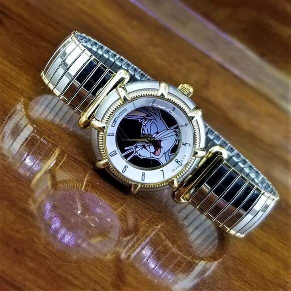 WARNER BROTHERS Bugs Bunny Stretch Band Watch - Picture 1 of 3
